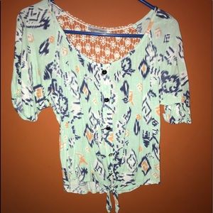 T shirt with lace back